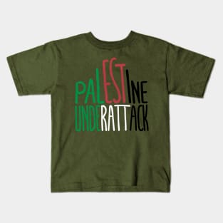 Palestine underattack Kids T-Shirt